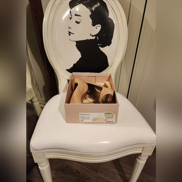 COPY -  BCBG Tan/Camel Color Open Toe Shoes - Picture 11 of 15